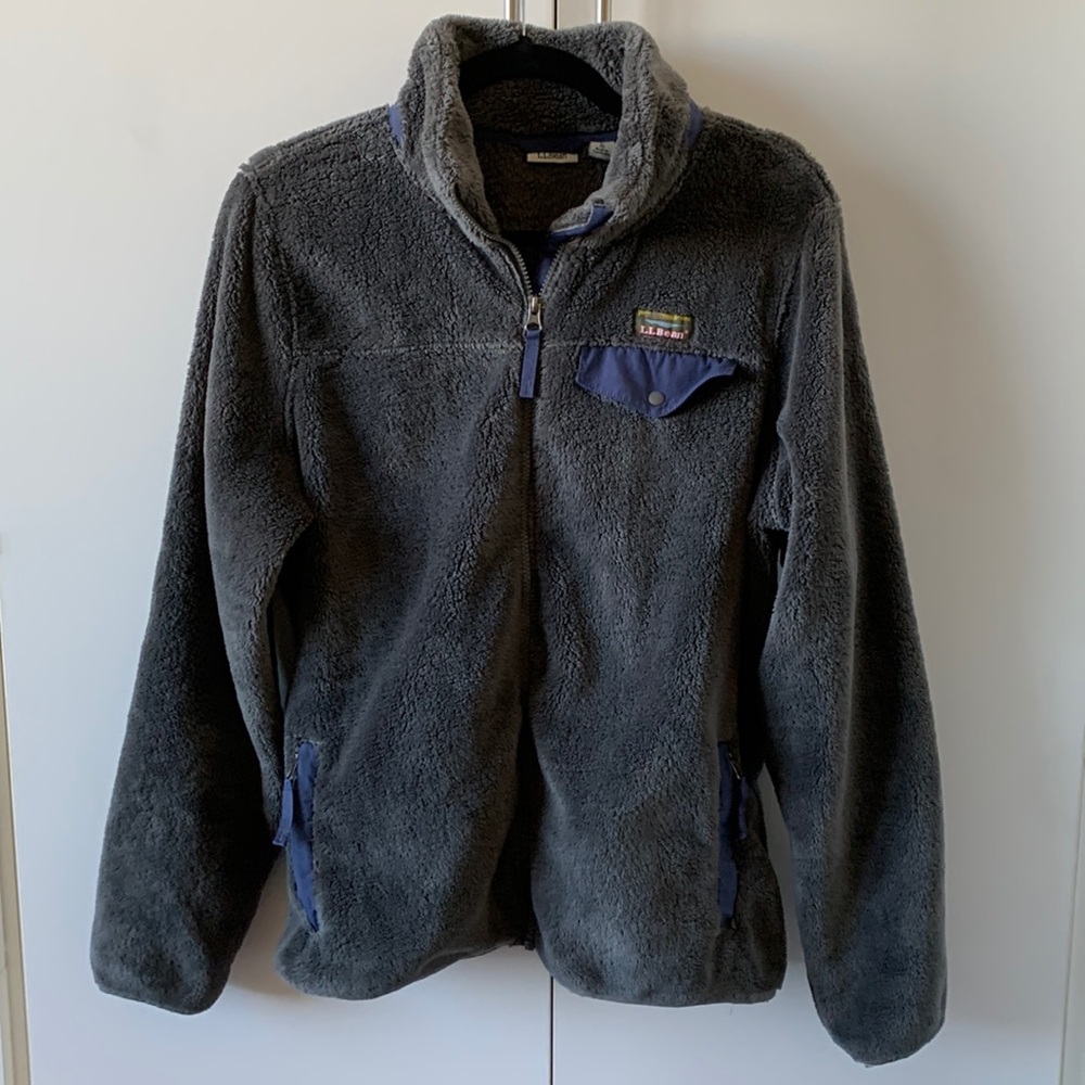 L.L. Bean fleece zip jacket, size large